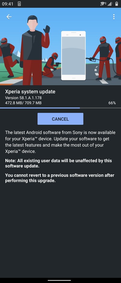sony xperia 5 II aggiornamento android 11