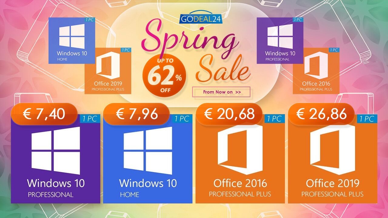 Con la Spring Sale di GoDeal24 bastano sei euro per avere Windows 10