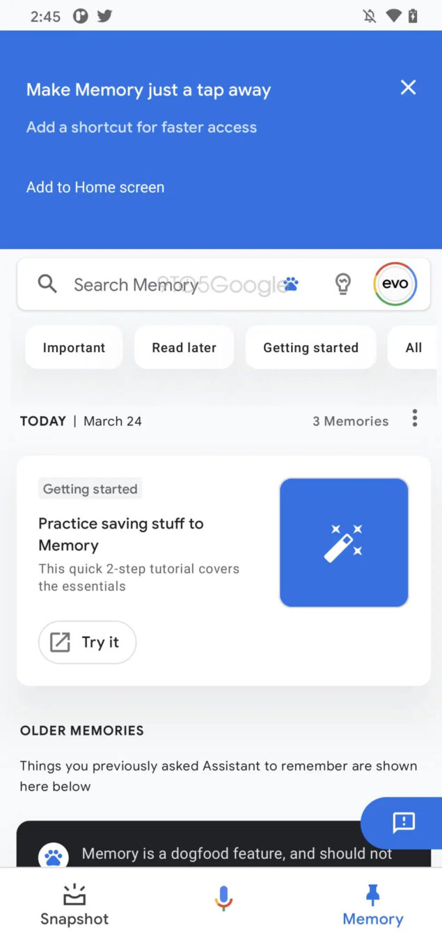 google assistant memory teardown novità