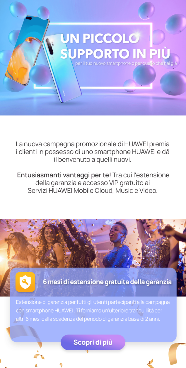 vantaggi campagna Huawei