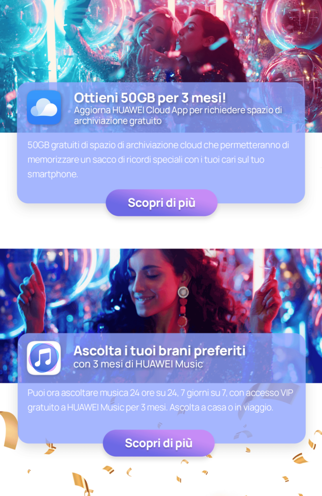 vantaggi campagna Huawei