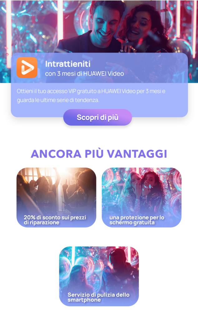 vantaggi campagna Huawei