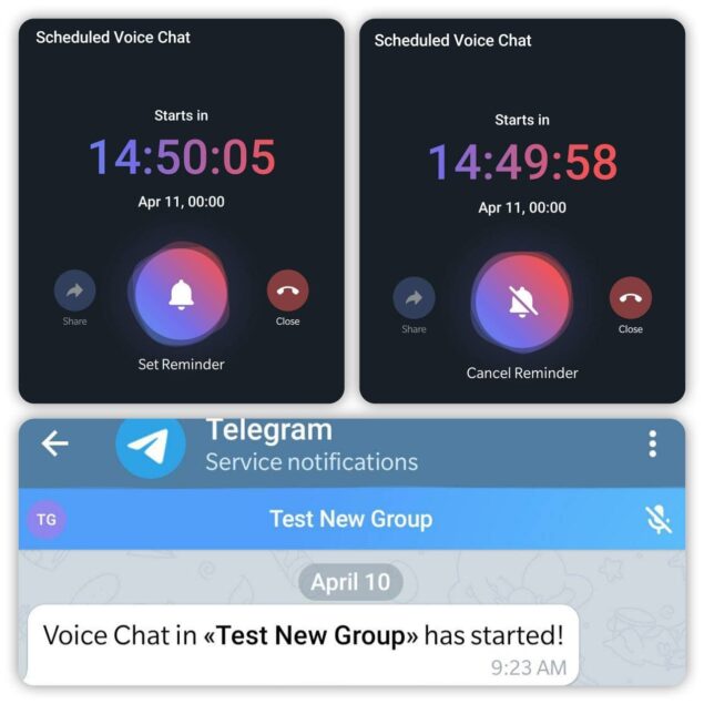 telegram chat vocali