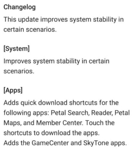 Huawei update