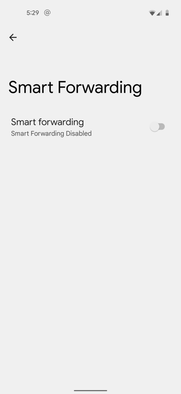 smart forwarding android 12 pixel 5