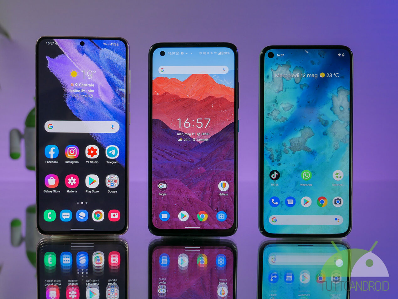 Sfida al miglior compatto di fascia alta: Galaxy S21 vs Zenfone 8 vs Pixel 5