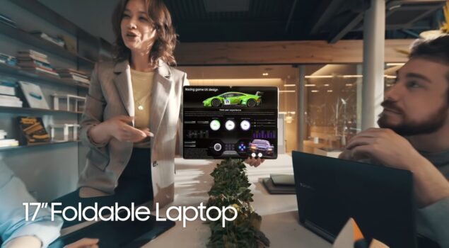 samsung smartphone display tablet pieghevole video