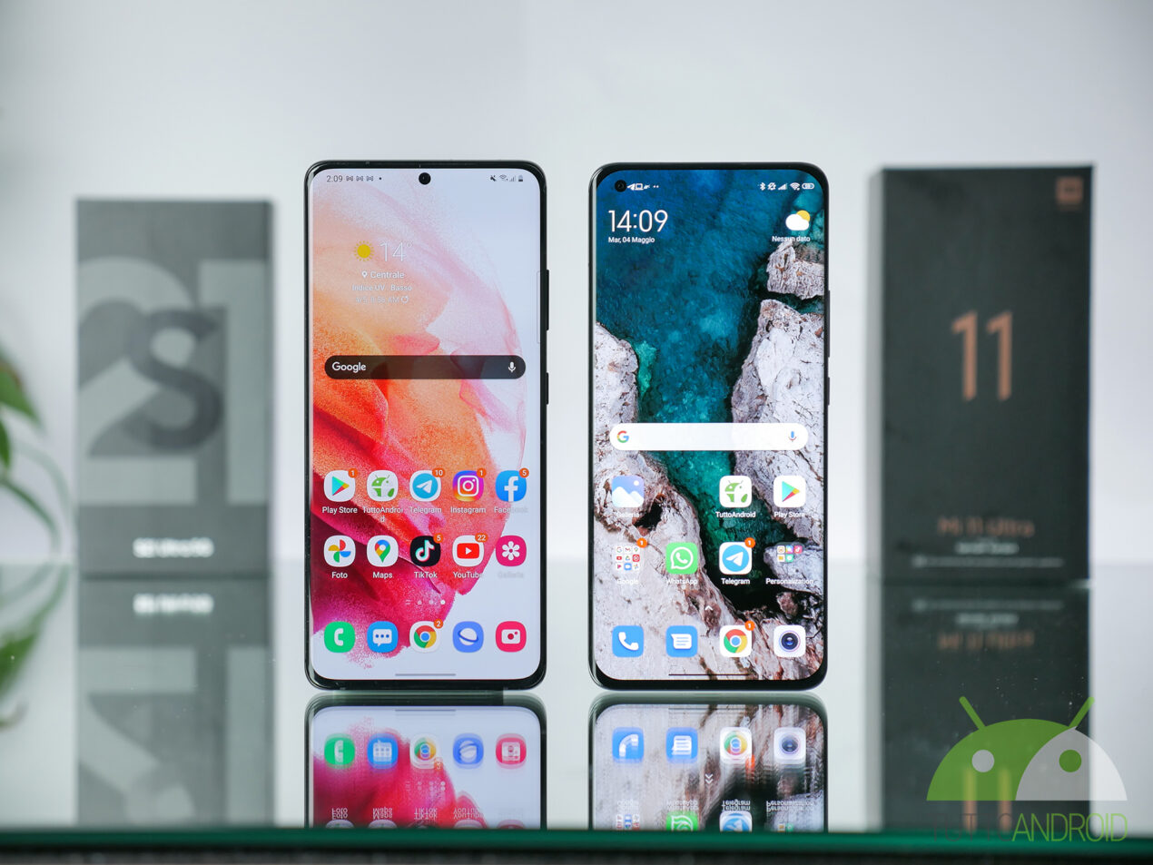Xiaomi Mi 11 Ultra 5G vs Samsung Galaxy S21 Ultra 5G: a confronto (video)