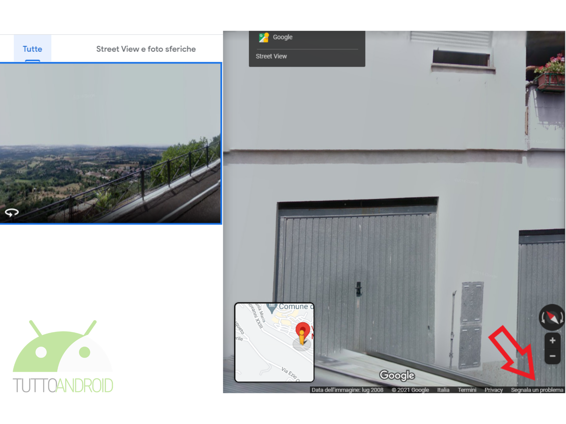 sfocare casa propria google maps street view