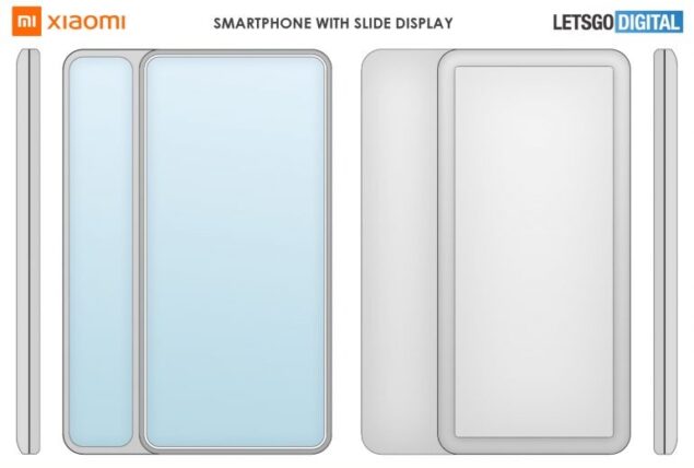 xiaomi smartphone display scorrimento brevetto