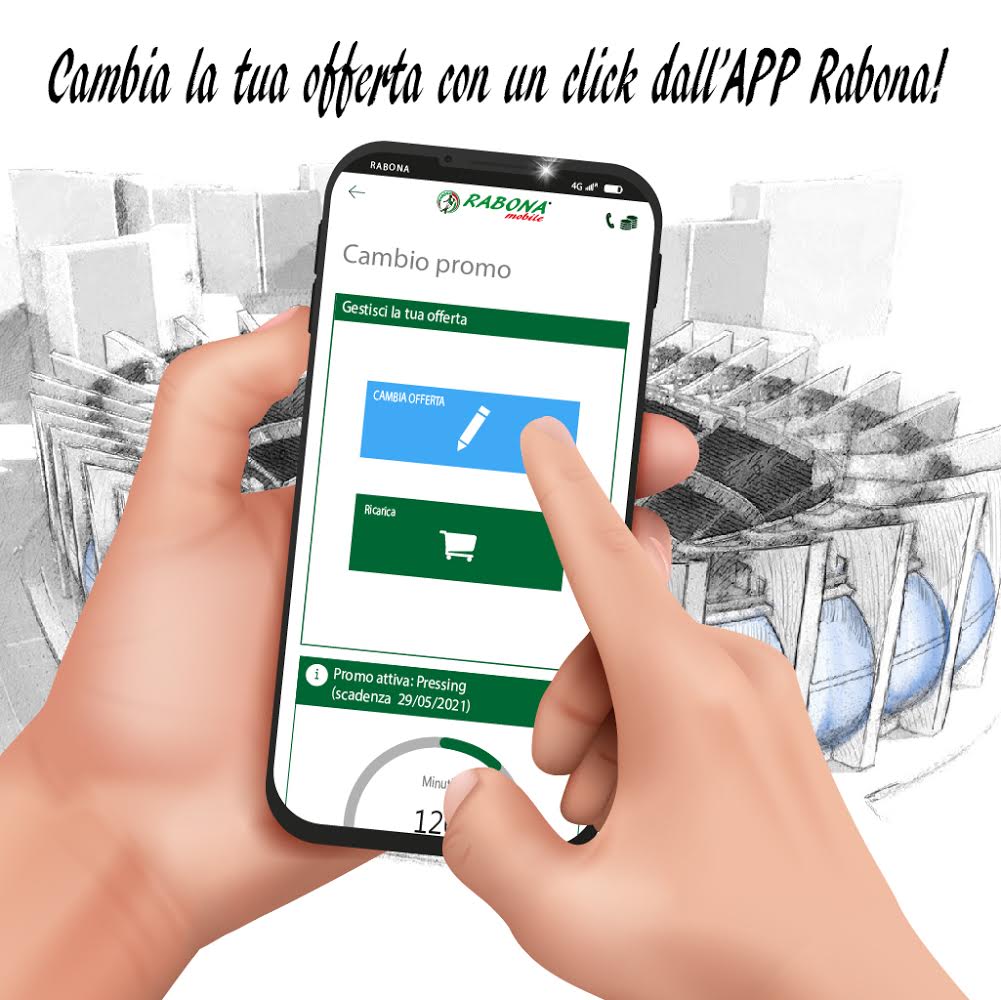 Con Rabona Mobile potete ora cambiare offerta direttamente dall’app