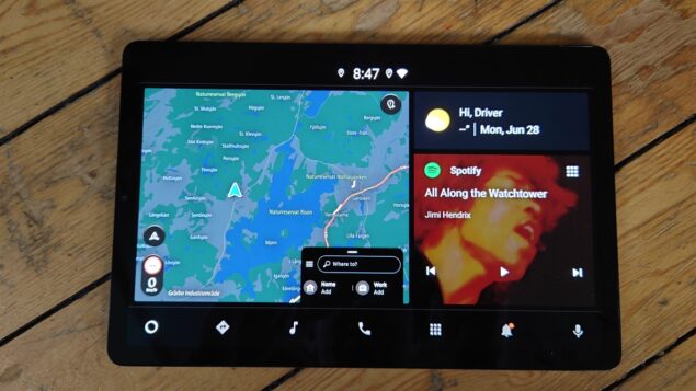 Android Automotive su Samsung Galaxy Tab S5e