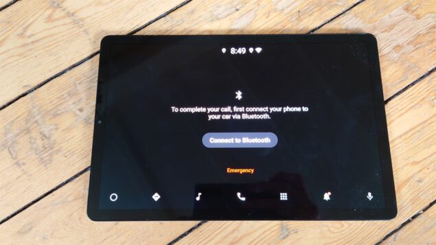 Android Automotive su Samsung Galaxy Tab S5e