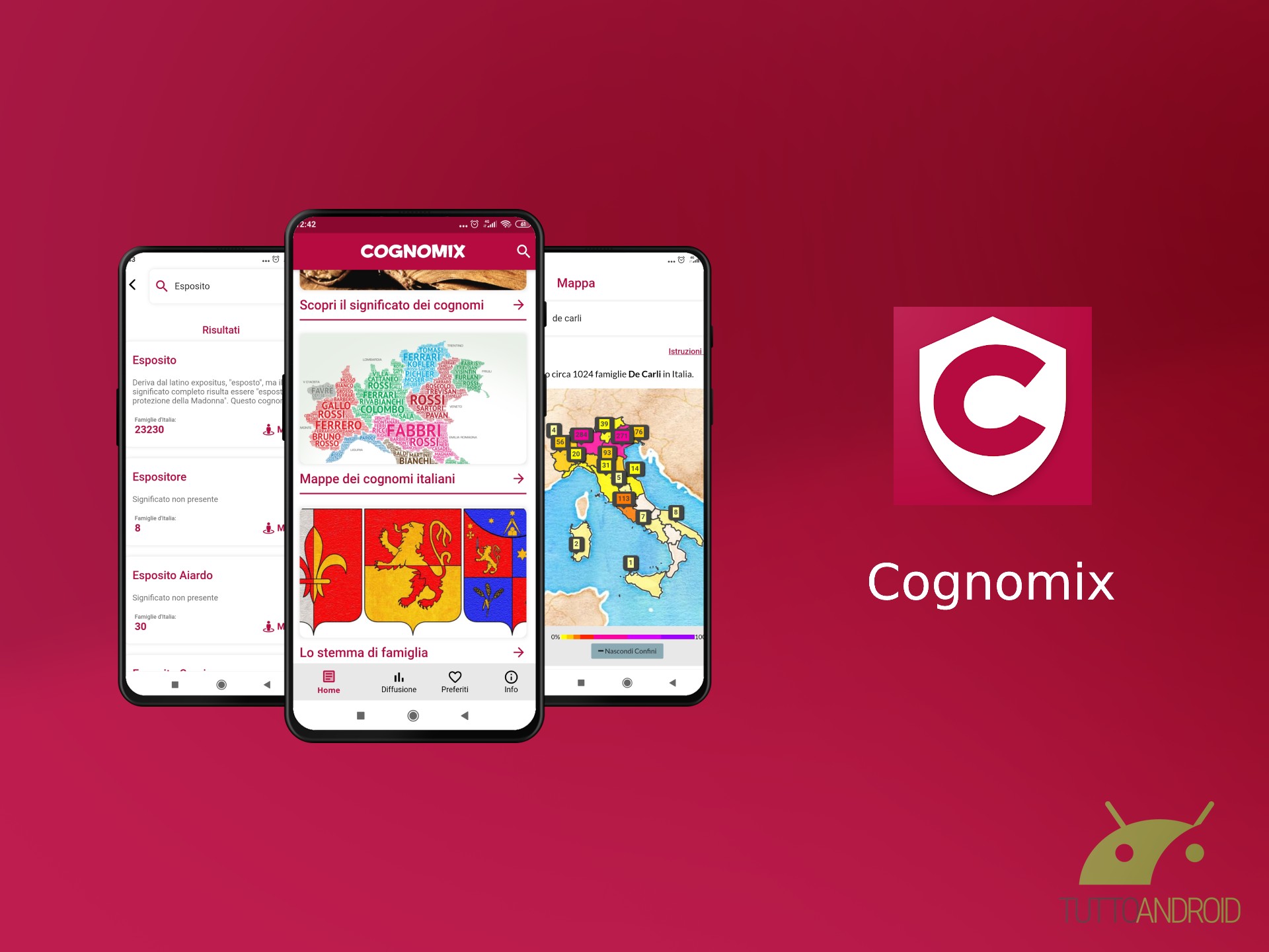 Cognomix un app ricca di informazioni sui cognomi italiani