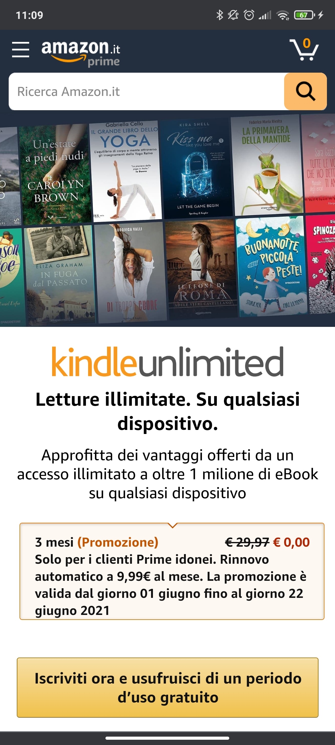 Kindle Unlimited gratis per 3 mesi, come sbloccare un autunno