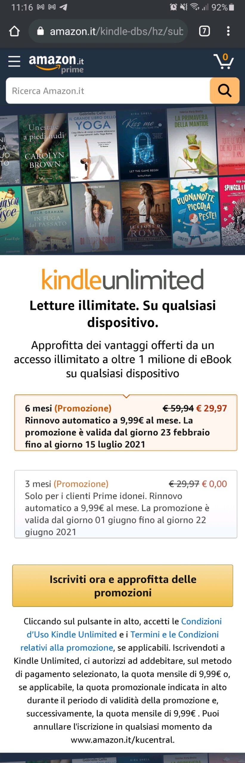 kindle unlimited promo  scaricare ebook gratis e riviste