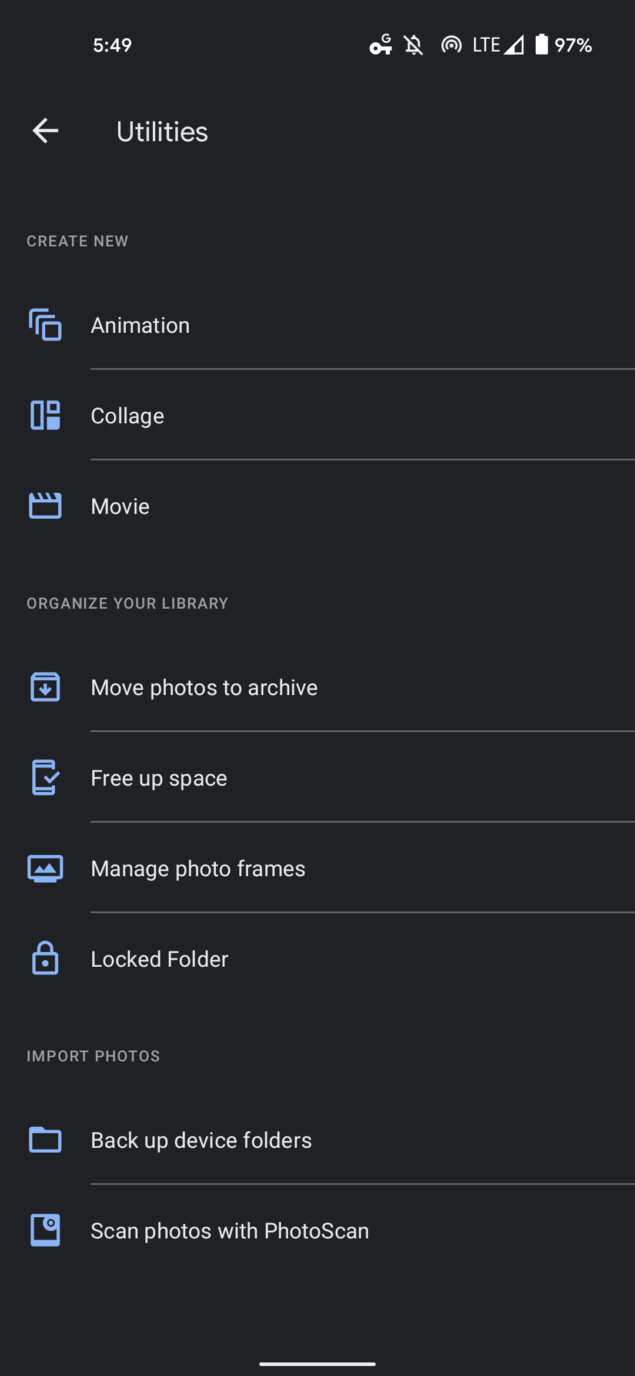 google foto locked folder rollout