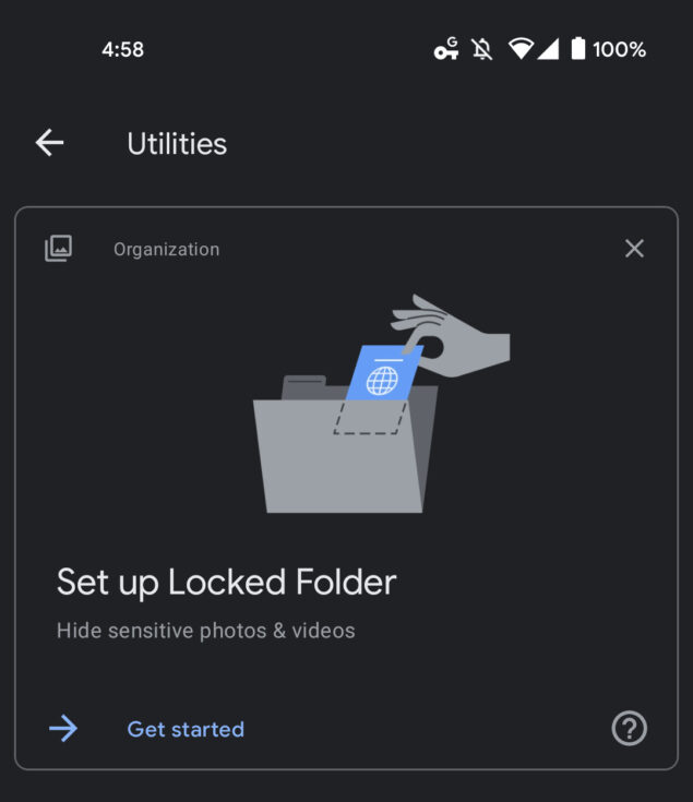 google foto locked folder rollout