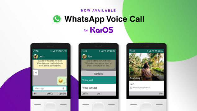whatsapp kaios chiamate vocali supporto ufficiale