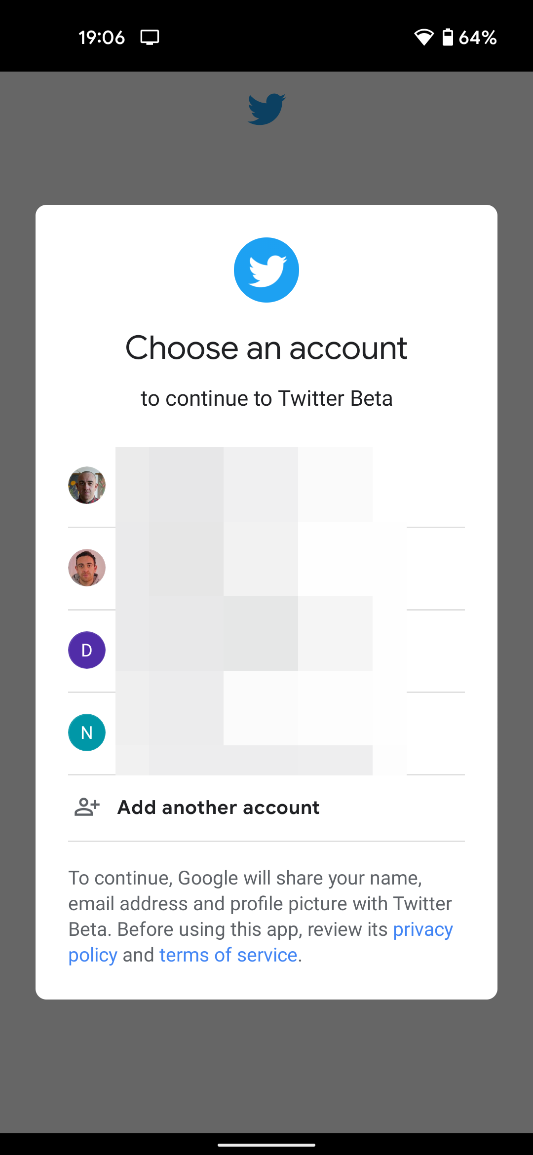 La nuova beta di Twitter introduce il login con l'account Google