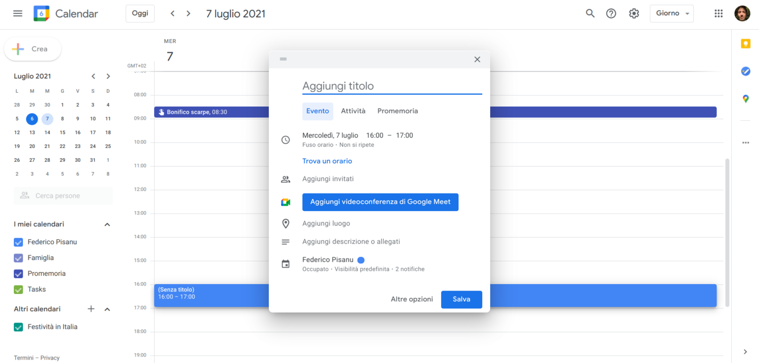 Come condividere il calendario Google guida passo passo