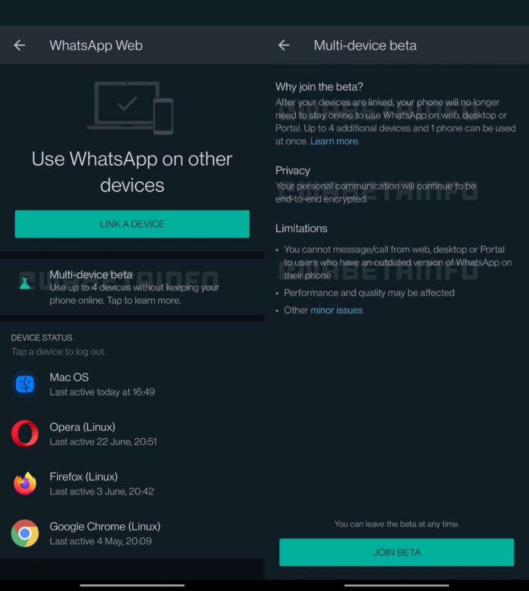 WhatsApp multi-dispositivo