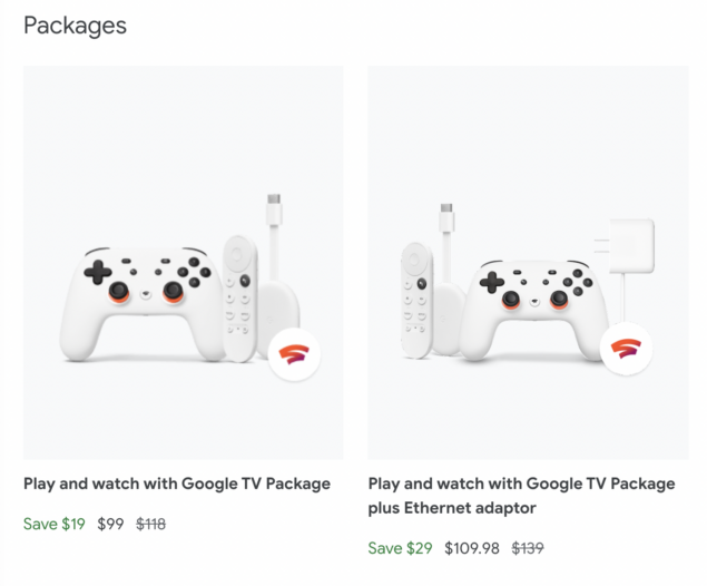 Google Store pacchetto