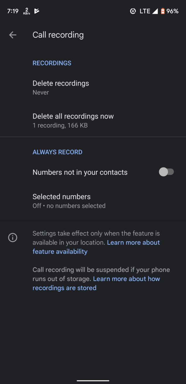 google telefono registrazione telefonate pixel