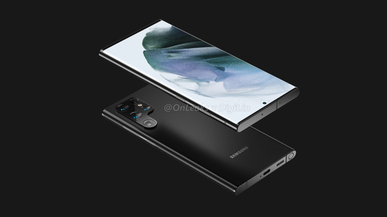 Samsung Galaxy S22 Ultra si mostra in tutta la sua bellezza grazie a questi incredibili render