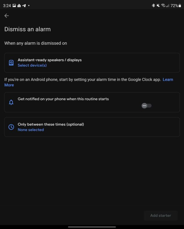 Google Assistant Routine