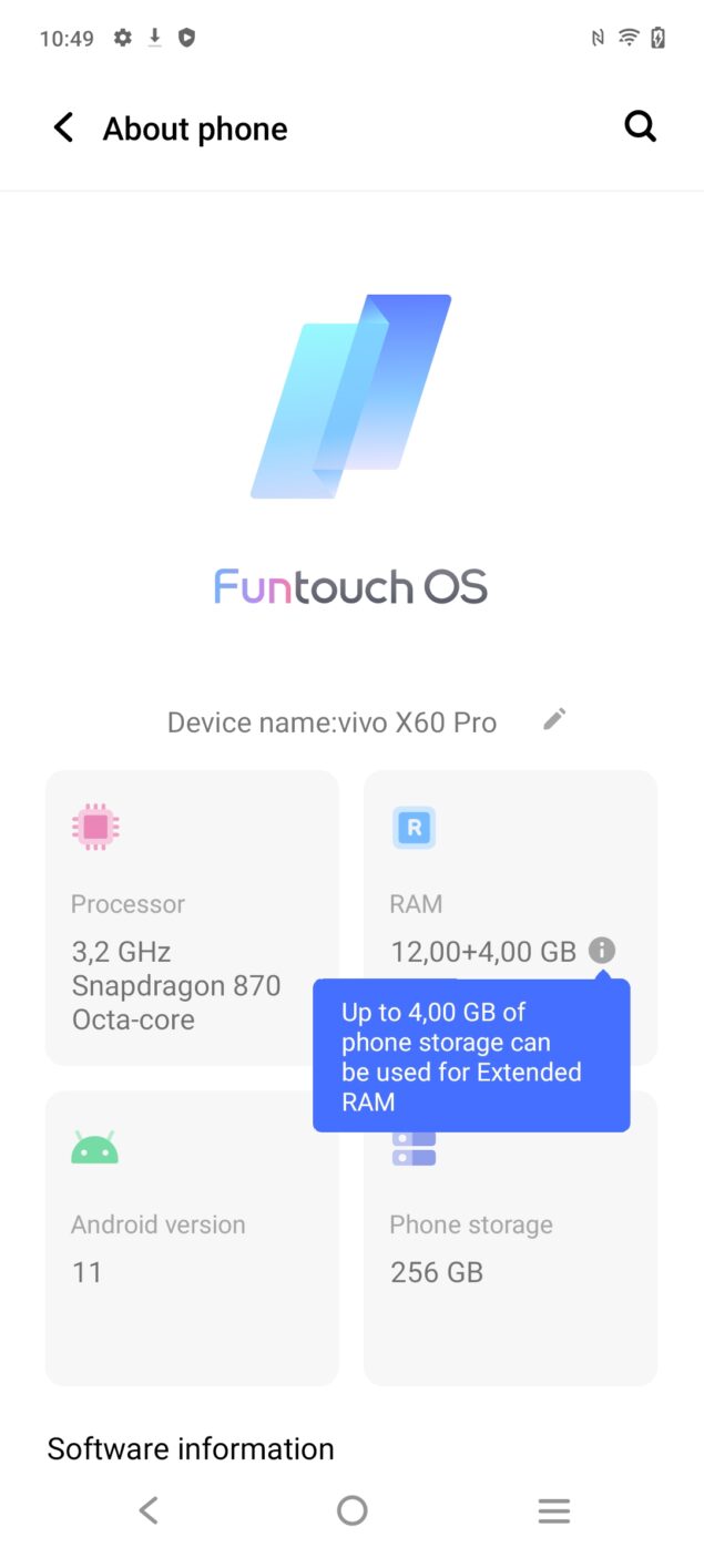 vivo extended ram 2.0 x60 pro v21 y72