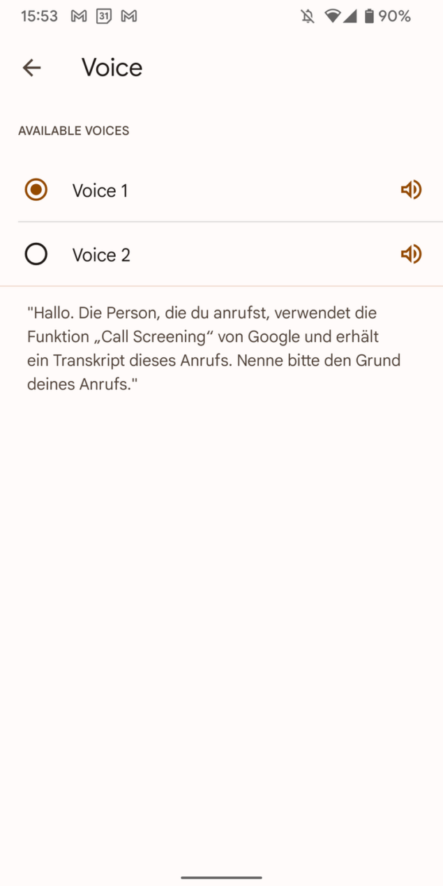 Call Screen