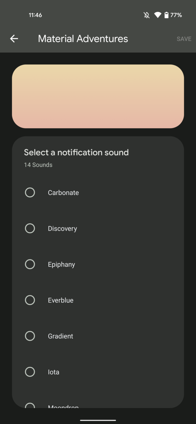 Google Pixel Sounds nuova UI