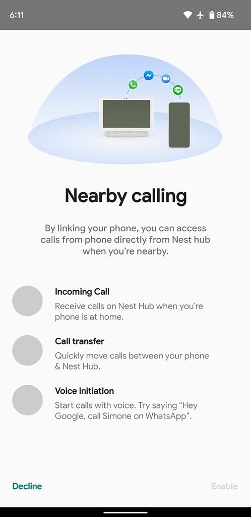 Nearby calling