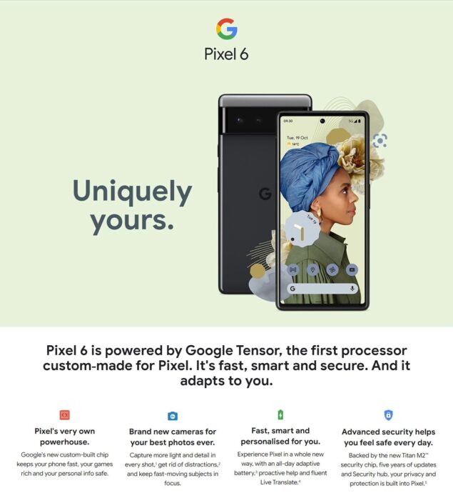Pixel 6 promo