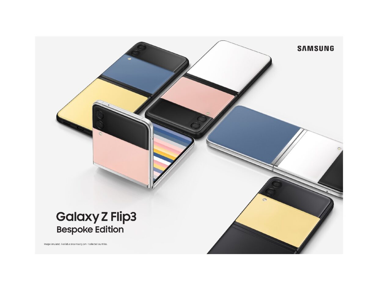 Samsung annuncia l'esperienza personalizzata Galaxy Z Flip3 Bespoke Edition