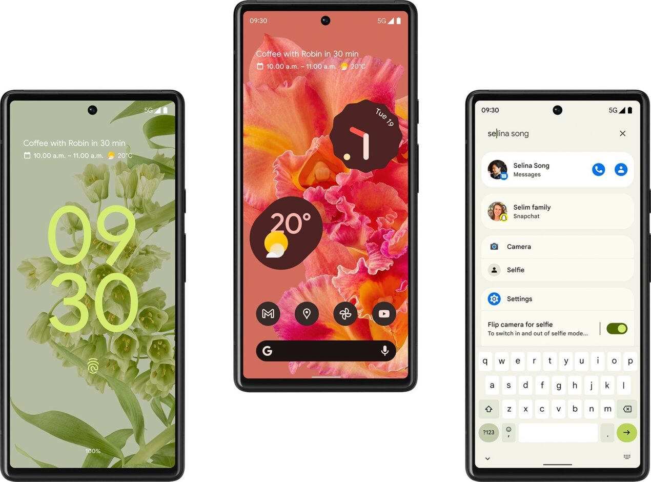 Sono disponibili i wallpaper di Google Pixel 6 visti in questa pubblicità