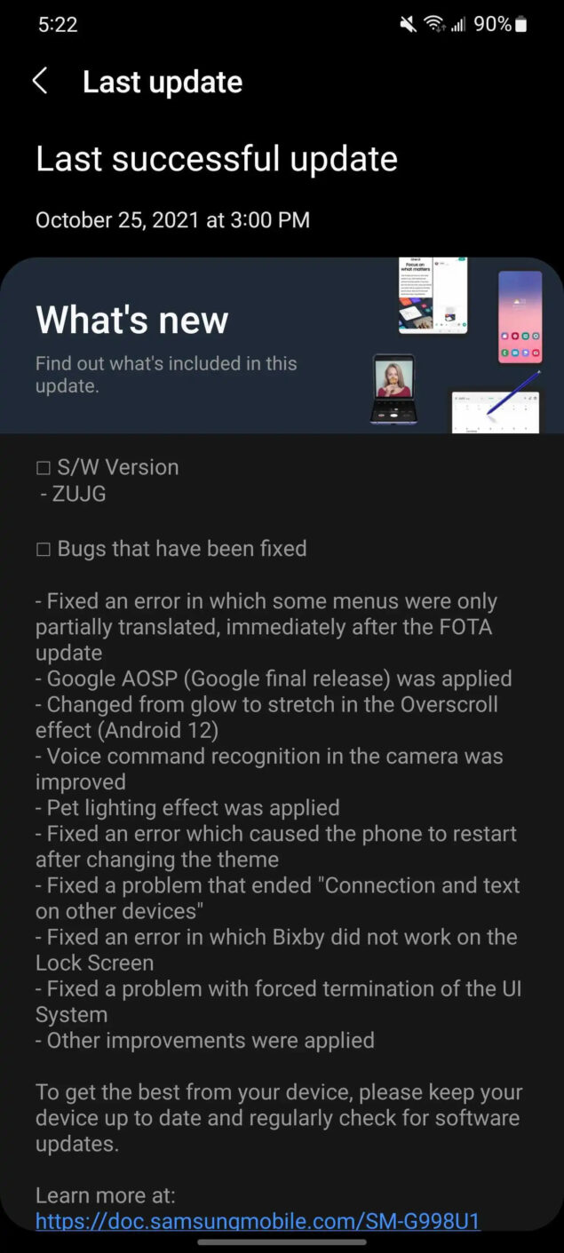one ui 4.0 beta android 12 aosp novità