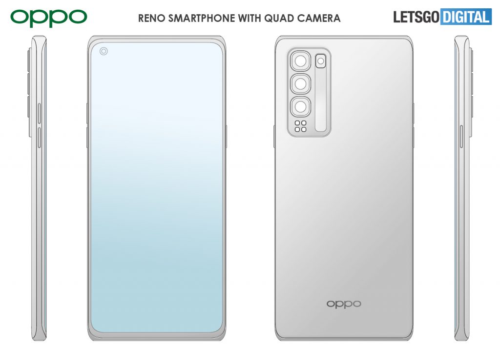 OPPO Reno7 Pro design brevetto leak