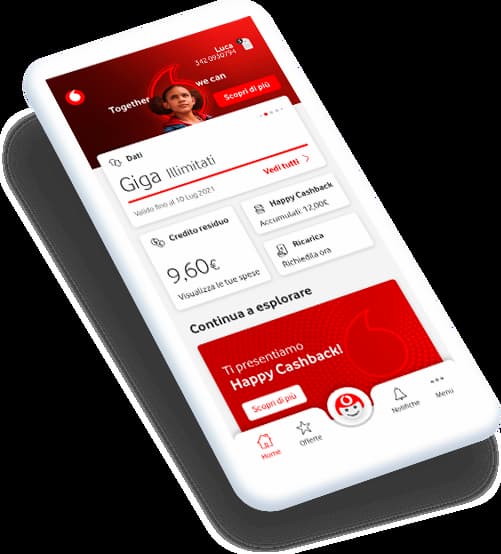 Parlare con operatore Vodafone tramite app My Vodafone