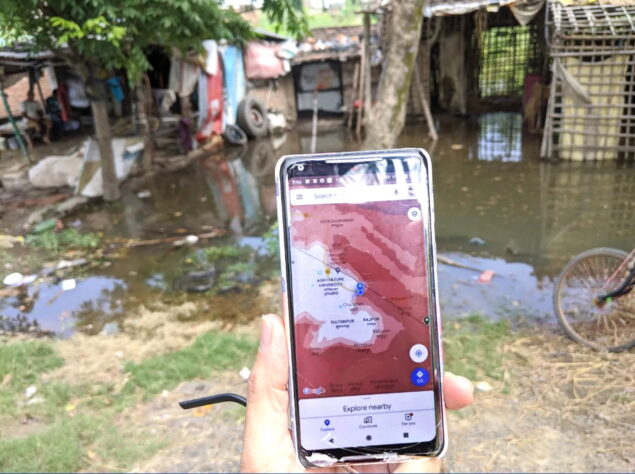 Google Maps previsione inondazioni