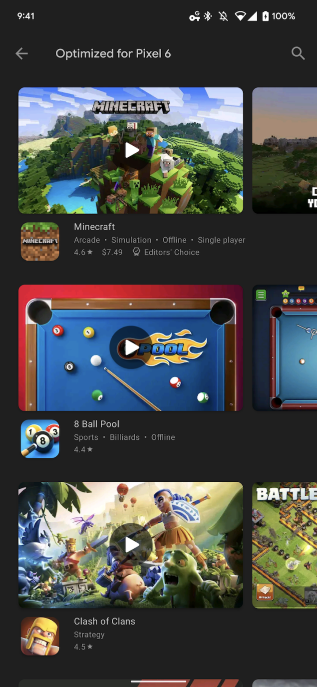 Google Pixel 6 giochi