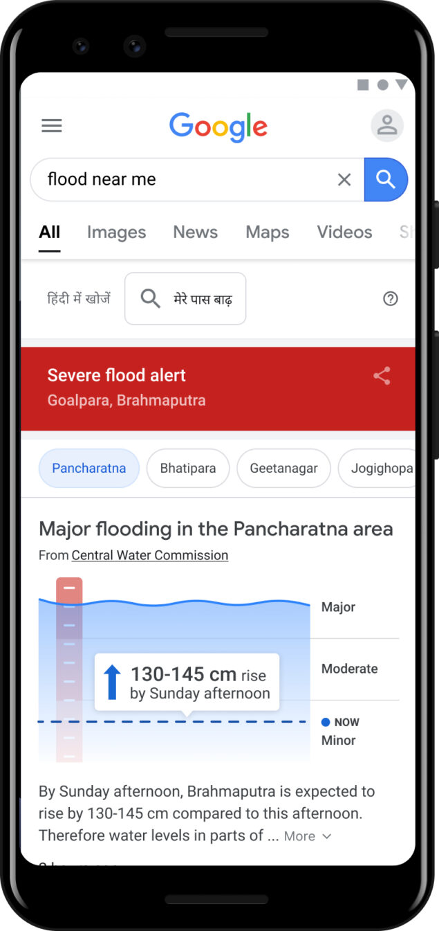 Google sistema previsione inondazioni