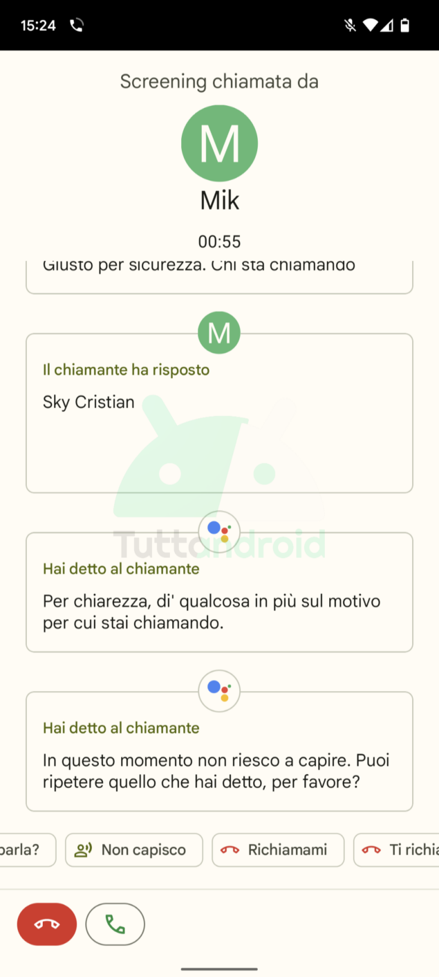 Call Screen Android 12 Google Assistant