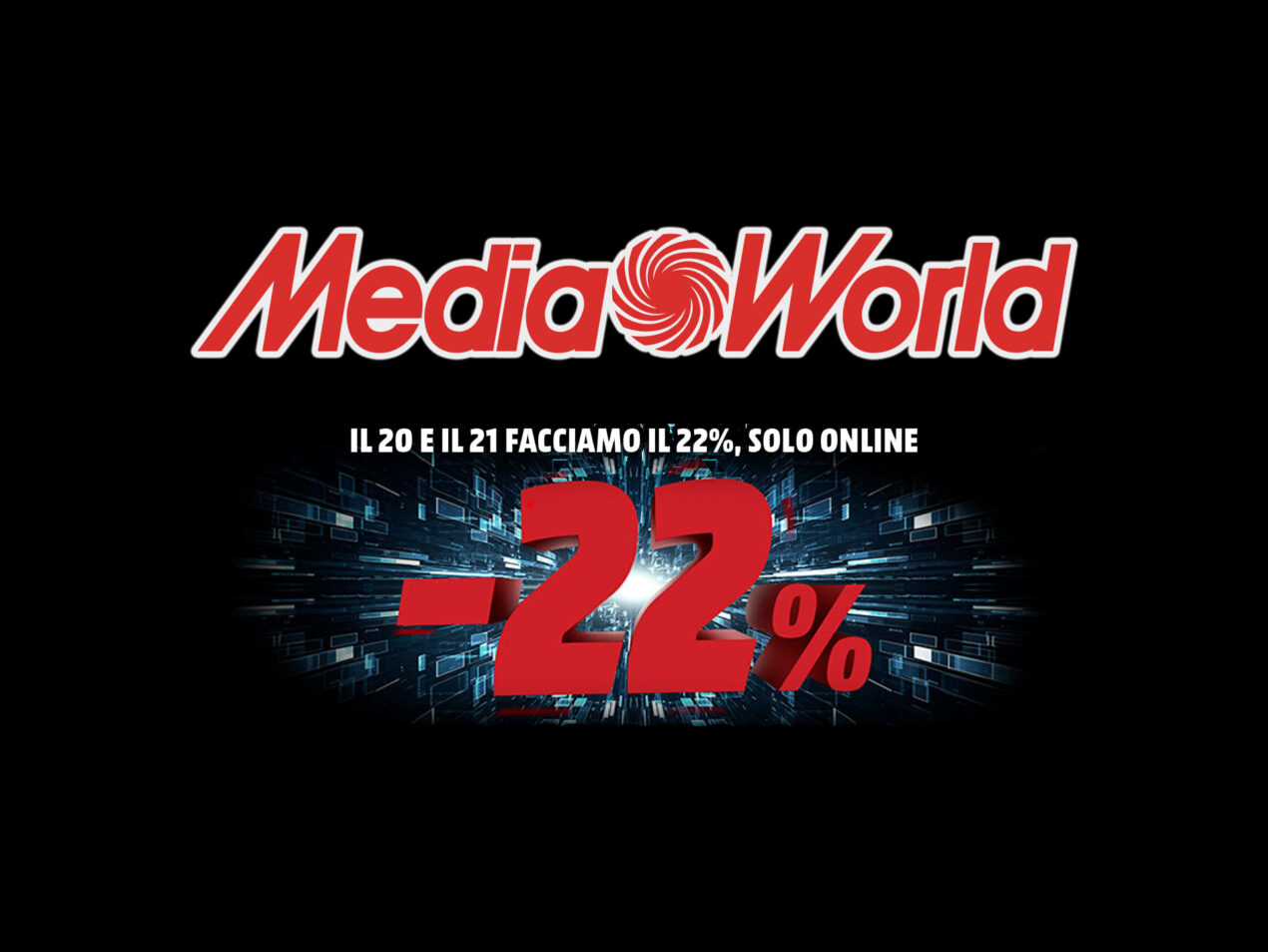 MediaWorld cala l'asso col Single's Day in ritardo: super sconto del 22%