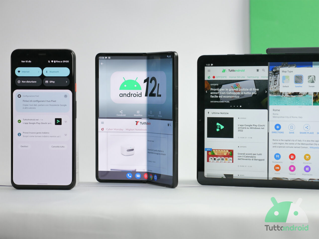 Abbiamo installato e provato la prima versione di Android 12L Beta, le novità