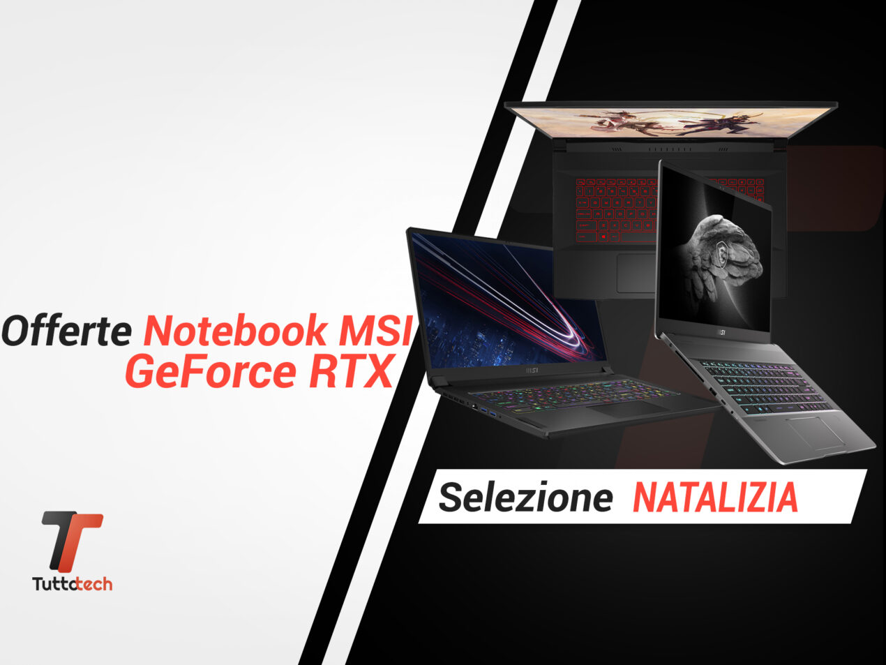 Regalatevi un notebook gaming per Natale: ecco le offerte di MSI con GeForce RTX