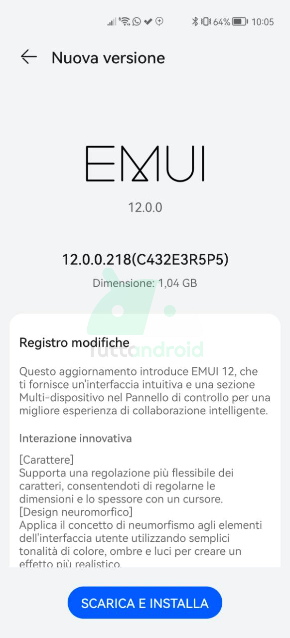 Huawei P40 Pro aggiornamento EMUI 12 Italia