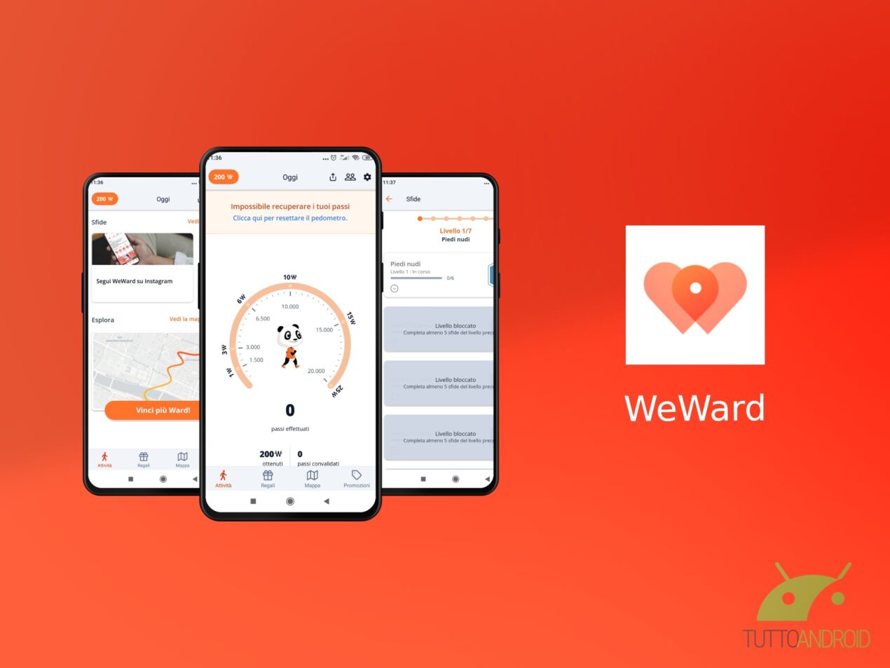 L'app WeWard permette di guadagnare camminando