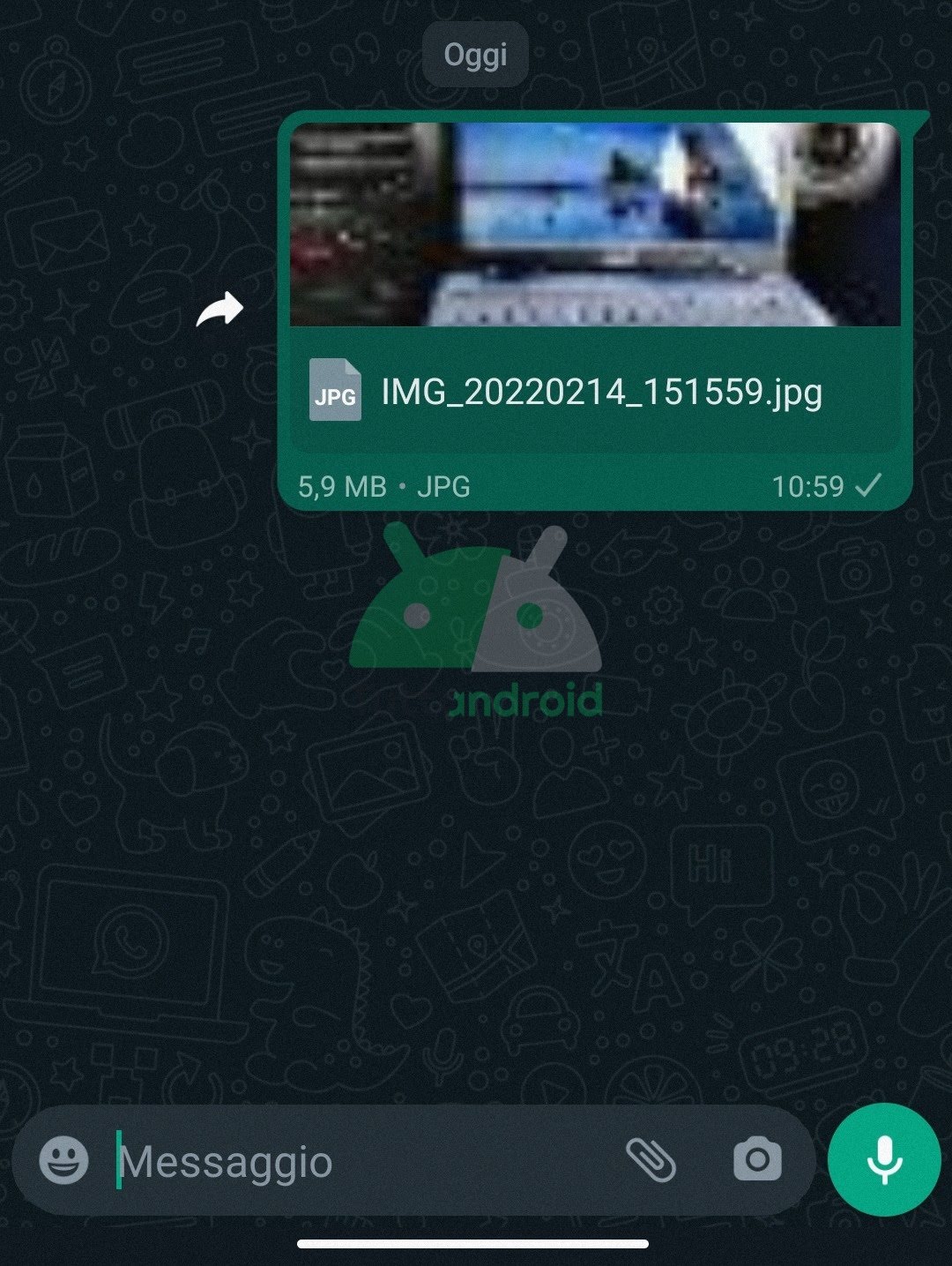 whatsapp beta anteprima immagini video come documenti